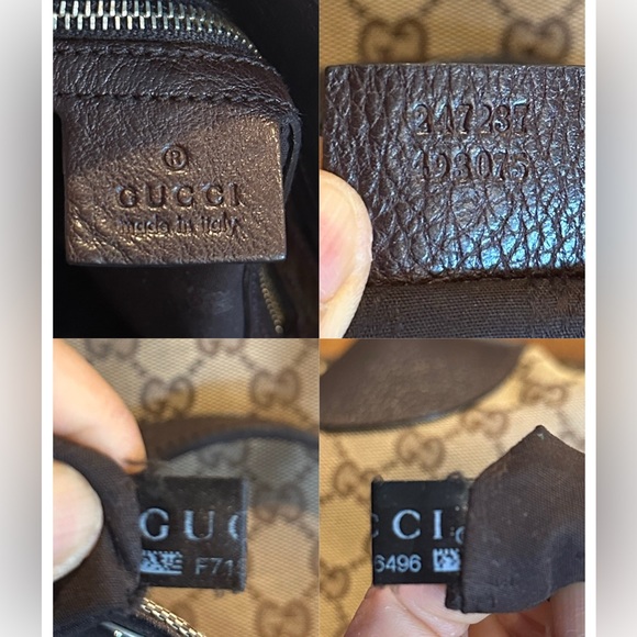 Auth Gucci GG Canvas Tote Shoulder Bag Brown/Goldtone Canvas/Leather - Picture 16 of 17